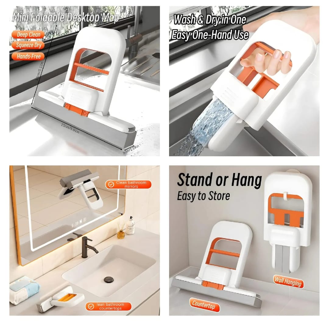 Foldable Mini Mop β Quick & Easy Cleaning Anywhere