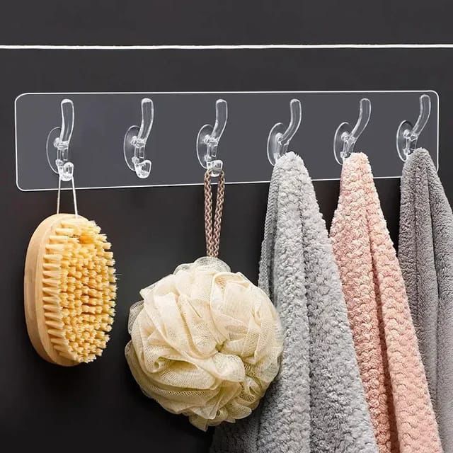 Heavy Duty Transparent Adhesive Hooks β Waterproof Wall Hanger