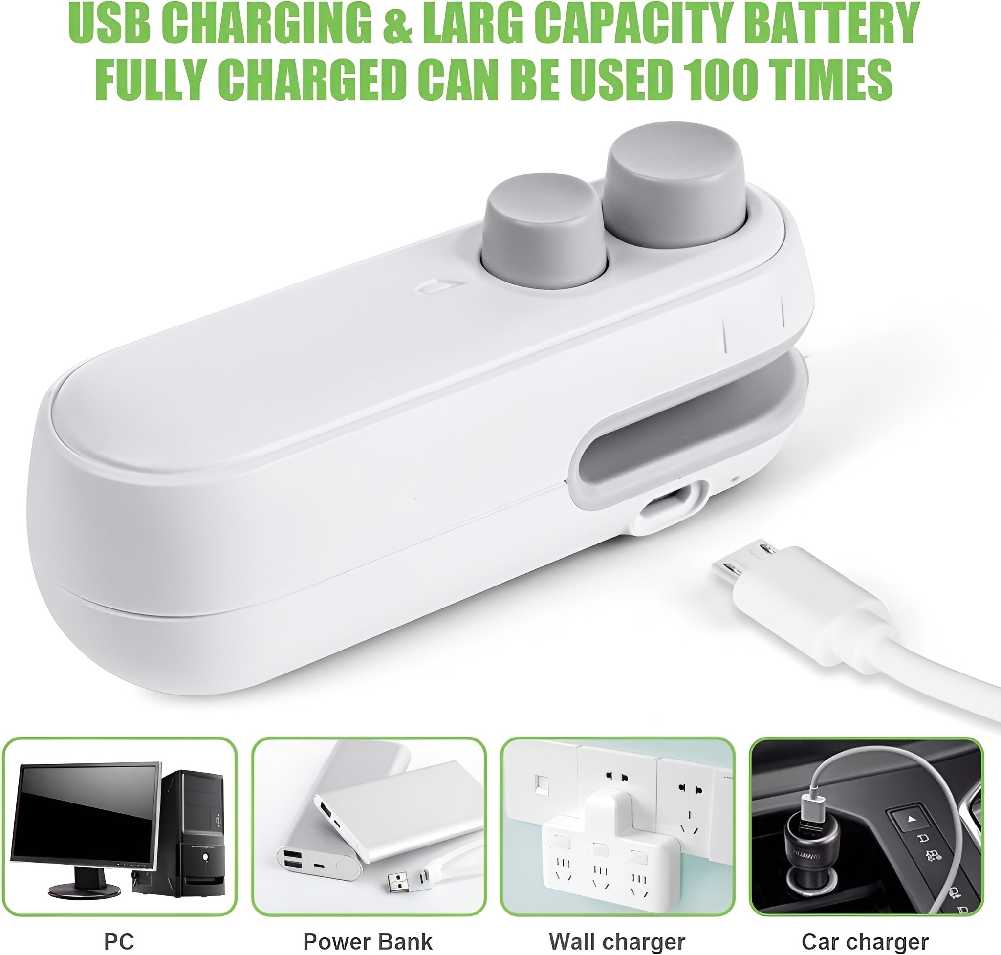 Rechargeable Mini Bag Sealer β Keep Food Fresh & Airtight