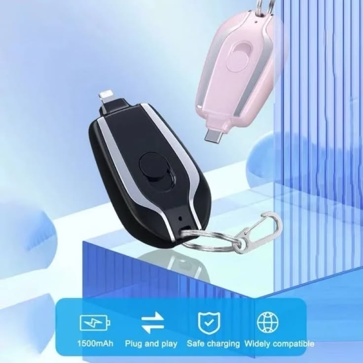 Power Pod Mini Keychain Power Bank β 1500mAh Emergency Charger
