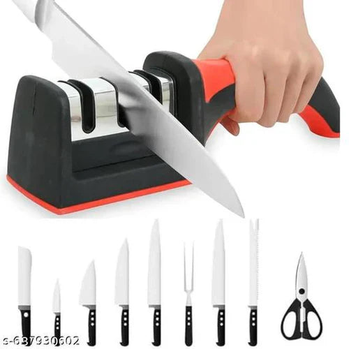 3-in-1 Knife Sharpener β Fast & Easy Blade Sharpening Tool