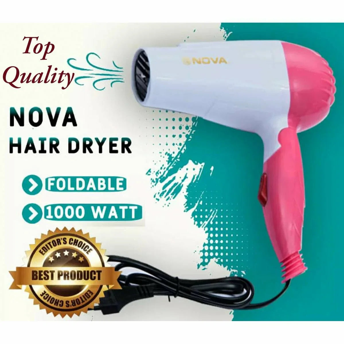 Nova Foldable Hair Dryer β Quick Dry Styling